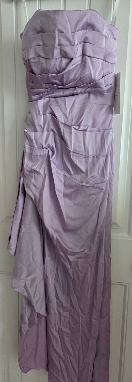NWT Wear Your Love Lavender Satin Prom Dress Size 4 Corset Back Formal Evening